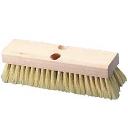 Pinpoint 10 in. Tampico Deck Brush - White PI2608231